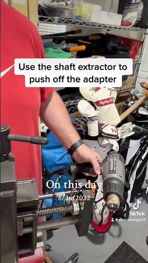 How to remove an adapter from a Driver shaft. #golf #clubrepair #golfer