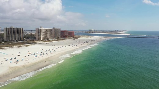 Today in Orange Beach near Perdido Pass, Bird and Robinson Islands. 📷 SkyBama | Alabama Aerial Photography