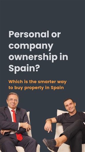 It’s one of the biggest questions for international buyers. Should you buy your Spanish property in your personal name or through a company? In this Hi Homes Expert Talks episode, Kian sits down with property lawyer Miguel Manzanares to explain the real differences between SL company and personal ownership in Spain. ▪️ SL company vs personal name: taxes, pros & cons� ▪️ Imputed rental income vs corporation tax� ▪️ When forming a company actually makes sense� ▪️ Inheritance and wealth tax explain