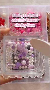 DIY Bag Charm plus First order |Handmade Pearl Ribbon Bow Keychain | Trendy Bag Accessory |