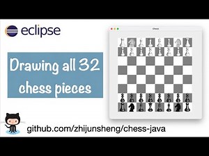Java Chess 010: Drawing all 32 chess pieces on board