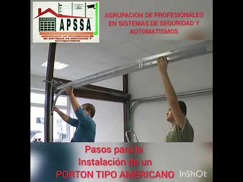 Como instalar portón tipo americano