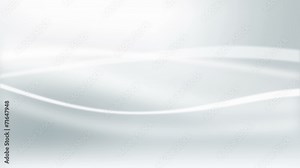 Abstract white waves in motion on light grey background Stock Video
