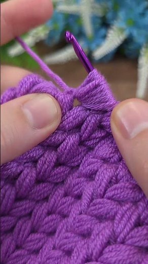 purple spikes ** easy tunic #crochet #knitting #tunisian