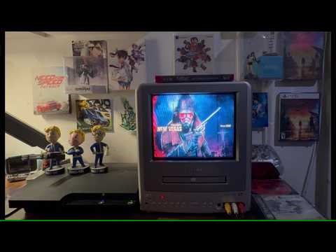 Fallout New Vegas PRESS START Loop [CRT TV + PS3 Background Noise] Fallout Menu Theme Song