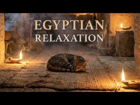 Egyptian Relaxation for Cats 🕯️✨ Ancient Sleep Music for Cats & Humans Bedtime Calm