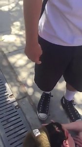 Bully picks on a blind kid and gets knocked out.