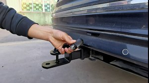 TOPTOW Trailer Hitch Receiver Lock, 1/2-in Pin Diameter with 5/8-in Sleeve Diameter, 2.75-in Usable Length, Black Nickel Locking Pin