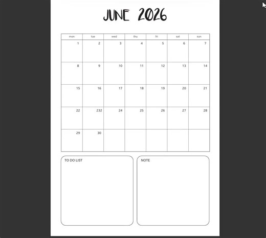 2026 Calendar Bundle | Monthly Planner & Yearly Overview - Etsy