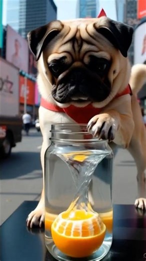 The Grab the Orange Challenge… Pug Edition 🐶