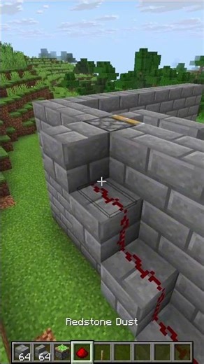 The Secret Staircase Trick Everyone Needs to See!👀#minecraft #shorts
