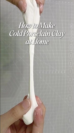 How to Make Cold Porcelain Clay at Home #clay #diy #art #artclay