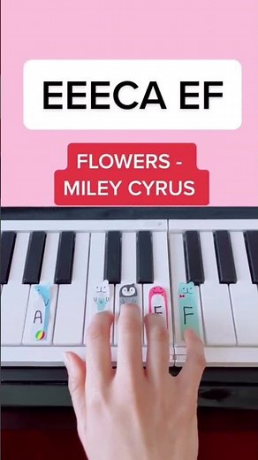 Flowers - Miley Cyrus (Piano Tutorial) #flowers #mileycyrusflowers #mileycyrus #easypianotutorial