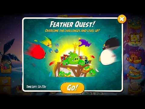 Angry Birds 2 AB2 Feather Quest Silver 2026 walkthrough level 1-5