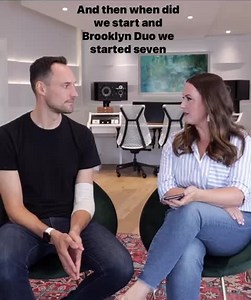 This is by far our most asked question! (I wish the answer was more interesting but we were just two 🤓🤓 who met at music camp...) 😂 Click the link in our bio to watch the whole Q&A! | Brooklyn Duo