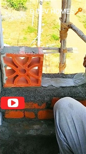 Terracotta clay jali installation/jali work 👆#house #installation #exterior #construction#building