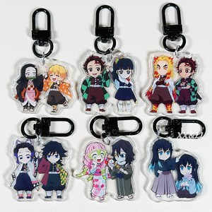 1.6 Inches | Japanese Anime Keychain | Hashira Style Chibi Acrylic Charm | Slayer Couple Inspired Bag Charm - Etsy