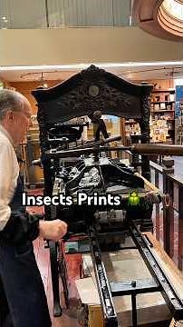 Howard prints some insects for National Science Fiction Day (January 2)