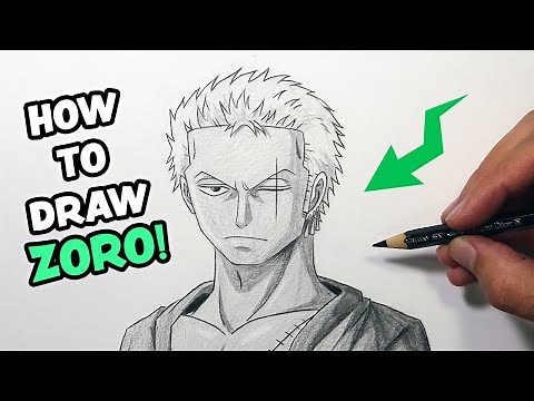 How To Draw Zoro from One Piece - Easy Tutorial!