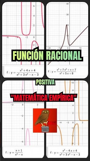 FUNCIÓN RACIONAL Y SU GRÁFICA CON DIVERSAS VARIACIONES. #grafica #funciones #shorts