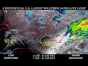 FULL USA Wed Jan 22 Latest Weather Satellite Animation Loop - Daily Real-Time Storm Tracking Radar