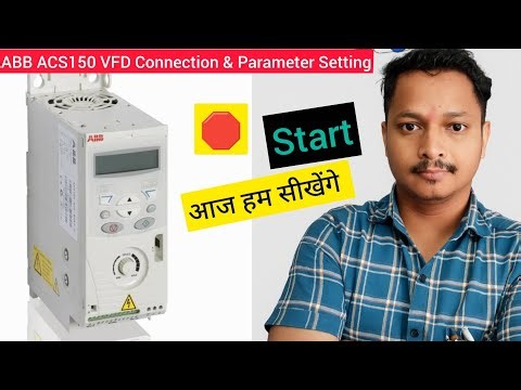 ABB ACS150 Drive | VFD Connection & Programming hindi me three phase connection motor kaise VFD ⚡