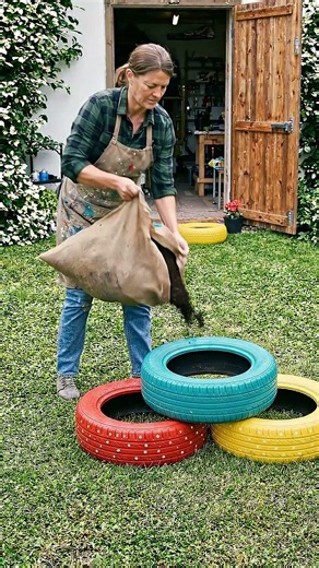 Don’t Throw Away Old Tires! 🌸 DIY Upcycled Tire Planters (Budget Garden Makeover)