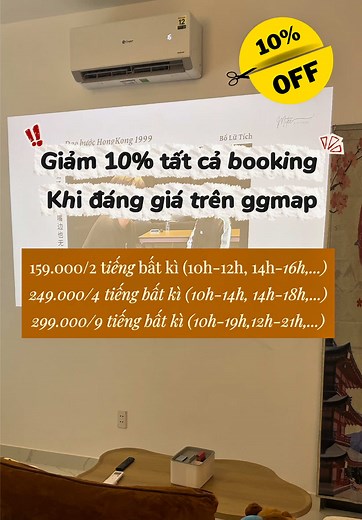 Giảm 10% cho tất cả các booking khi đánh giá trên ggmap ⭐️#homestaylangdaihoc #homestaythuduc #homestaysaigon #homestaydian #thenookhomestay