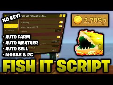 *NO KEY* 🐟 Fish It! Script – Auto Farm, Auto Sell, Auto Weather, & More!