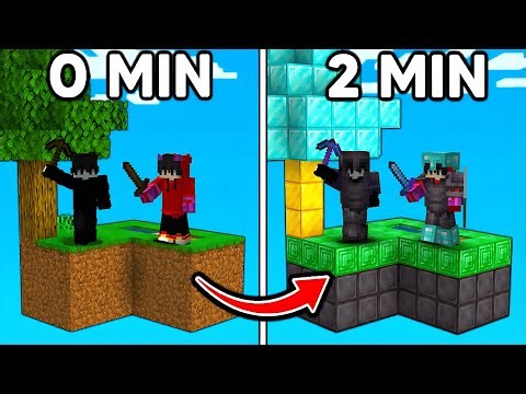 Minecraft Skyblock, But The Island Changes Every Minute!