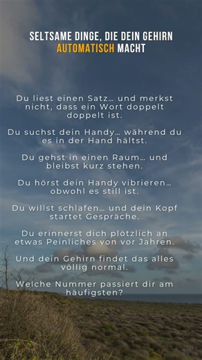 Seltsame Dinge, die dein Gehirn automatisch macht#shortsfeed #psychologie