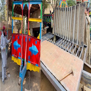 85K views · 806 reactions | Incredible Process of Manufacturing Heavy Tractor Trailer Trolley for Loading Tons of Wood Logs | Pakistani truck | Facebook