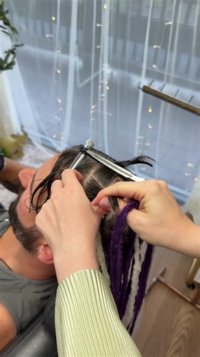 How to install synthetic dreadlocks on short hair #syntheticdreadlocks #crochethair #tutorial #SyntheticDreads #locs