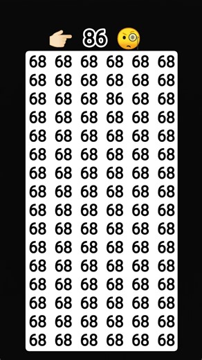 ￼Find the number 86?✅👀 #geniusmindset #puzzle #maths #mathstricks #ashortaday #explorepage #shorts