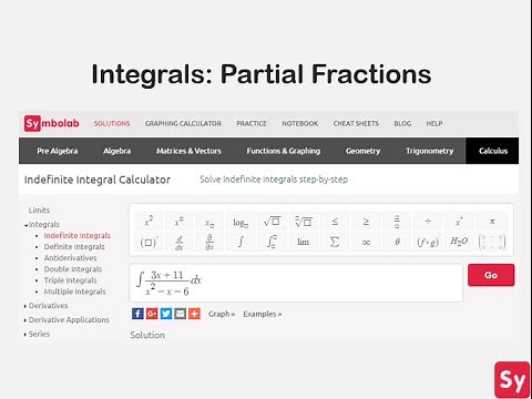 Integrals: Partial Fractions