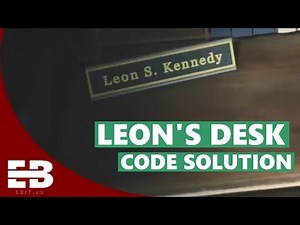 How to open Leon's desk - codes puzzle solution | RESIDENT EVIL 2 REMAKE