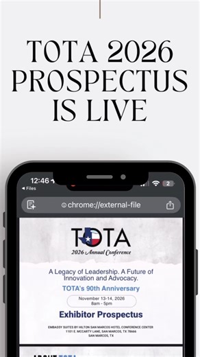 📣 The 2026 TOTA Exhibitor & Sponsor Prospectus is officially live! This year’s prospectus features a fresh new design, updated layout, and new sponsorship opportunities created to better support our partners and exhibitors. If you’re an organization, business, or brand interested in: ✨ Exhibiting ✨ Sponsoring ✨ Expanding your visibility within the OT community Now is the time to explore what’s new. 🔗 View the 2026 Exhibitor & Sponsor Prospectus on our website. #TOTA #TOTA2026 #Sponsorship #OTC