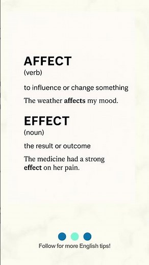 Affect vs. Effect: Simple Guide with Examples