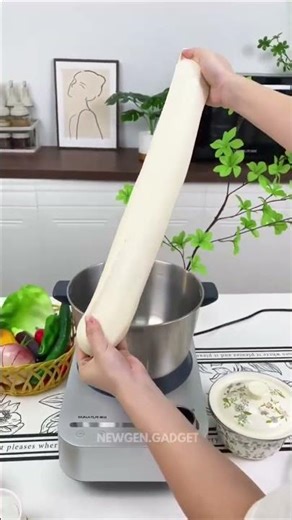 Never touch sticky dough again! This auto dough maker is a kitchen game-changer! #KitchenGadgets