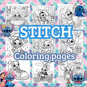 Cute Blue Alien Coloring Pages | 50 Printable Kawaii Space Creature Designs | Fun Kids & Adults Coloring Book | Digital Download PDF - Etsy