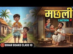 Cartoon में || मछली कहानी || Class 10 Hindi Chapter 10 || Machhli Kahani Class 10th