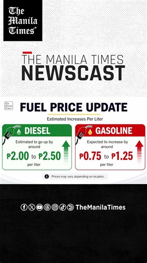 Diesel, gasoline prices to increase next week