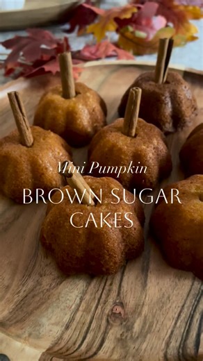 Melinda Edwards on Instagram: "Comment CAKE and I’ll send you the full recipe for our family’s very favorite Brown Sugar Cake and the cute little Bundt cake pan to make mini pumpkins! The full recipe for Brown Sugar Cake is below, but please see the blog post for more specific recipe tips! Brown Sugar Cake: 1 box yellow cake mix 1 box vanilla instant pudding 1 cup brown sugar 1 cup water 1/2 cup oil 3 eggs Mix all ingredients together with a hand mixer. Pour into a prepared bunt pan (I like to u