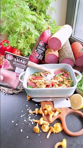 Zapiekanka makaronowa z kurkami x Kocham Gotować #przepisy #food #food #cooking #recipe