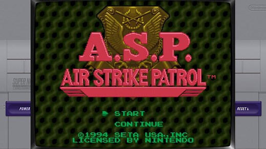 【A.S.P. - Air Strike Patrol 空中攻击巡逻员】SNES 怀旧主机经典游戏永久高清收藏版【高清60帧】