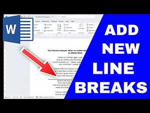 How to Add a New Line Break in Microsoft Word (Easy!)
