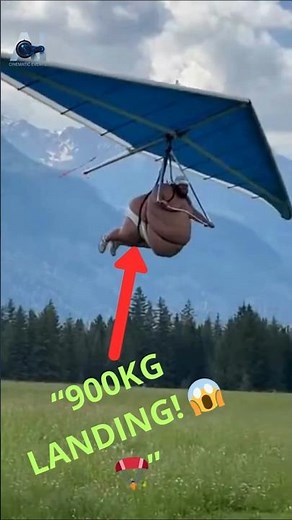 When a 900kg Man Lands a Hang Glider… You Won’t Believe This!