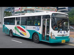 양산시내버스57번 현대 미개선형 뉴슈퍼에어로시티 주행영상