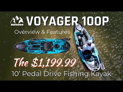 Hoodoo Voyager 100p Feature Overview - 10' Pedal Drive Fishing Kayak