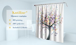 Watch Colorful Music Life Tree Shower Curtain on Amazon Live